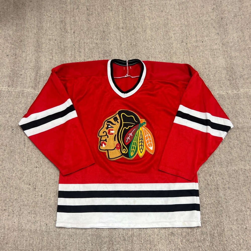 Vintage Chicago Blackhawks Jersey Mens medium Red 1990s